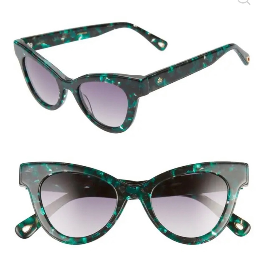 Lele Sadoughi 47mm sunglasses in green